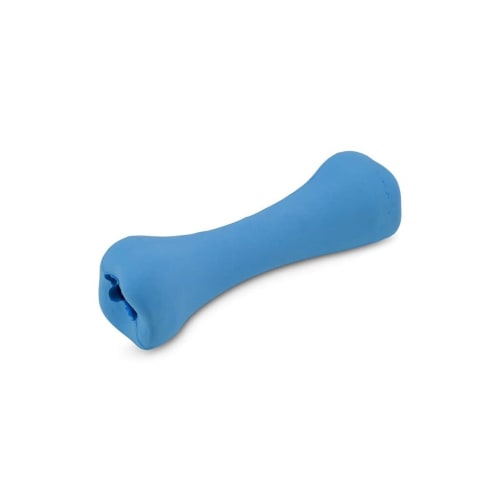 All-Natural Dog Bone Chew Toy, Blue, Medium